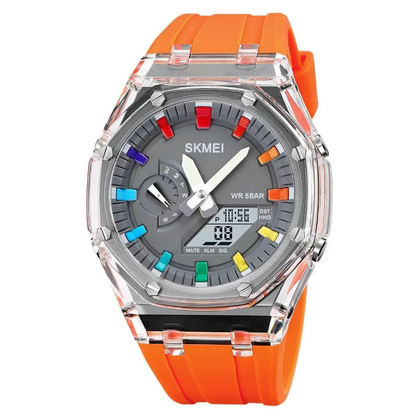 Digital-Analog Sport Watch – Durable Waterproof Design with LED Backlight