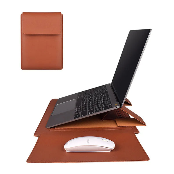 Premium PU Leather Laptop Sleeve – Sleek and Protective Case for 13-15 Inch Notebooks