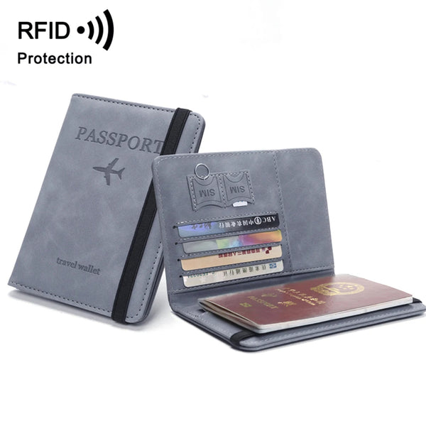 RFID-Blocking Travel Wallet and Passport Holder – Secure Organizer for Travel Essentials