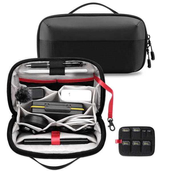 Water-Resistant Tech Organizer Pouch – Compact Storage for Cables, Chargers, and Accessories