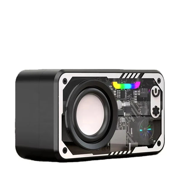 V1 Portable Wireless Bluetooth Speaker with High-Fidelity 3D Surround Sound and LED Lights