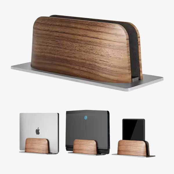 Adjustable Wooden Laptop Stand – Portable and Ergonomic